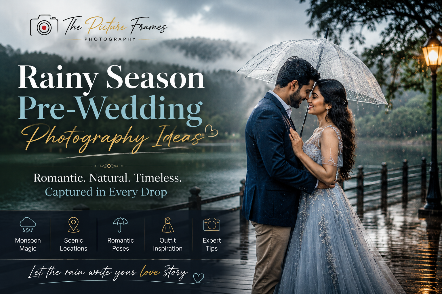 Rainy Season Pre-Wedding Photography Ideas: Romantic Monsoon Shoot Inspiration